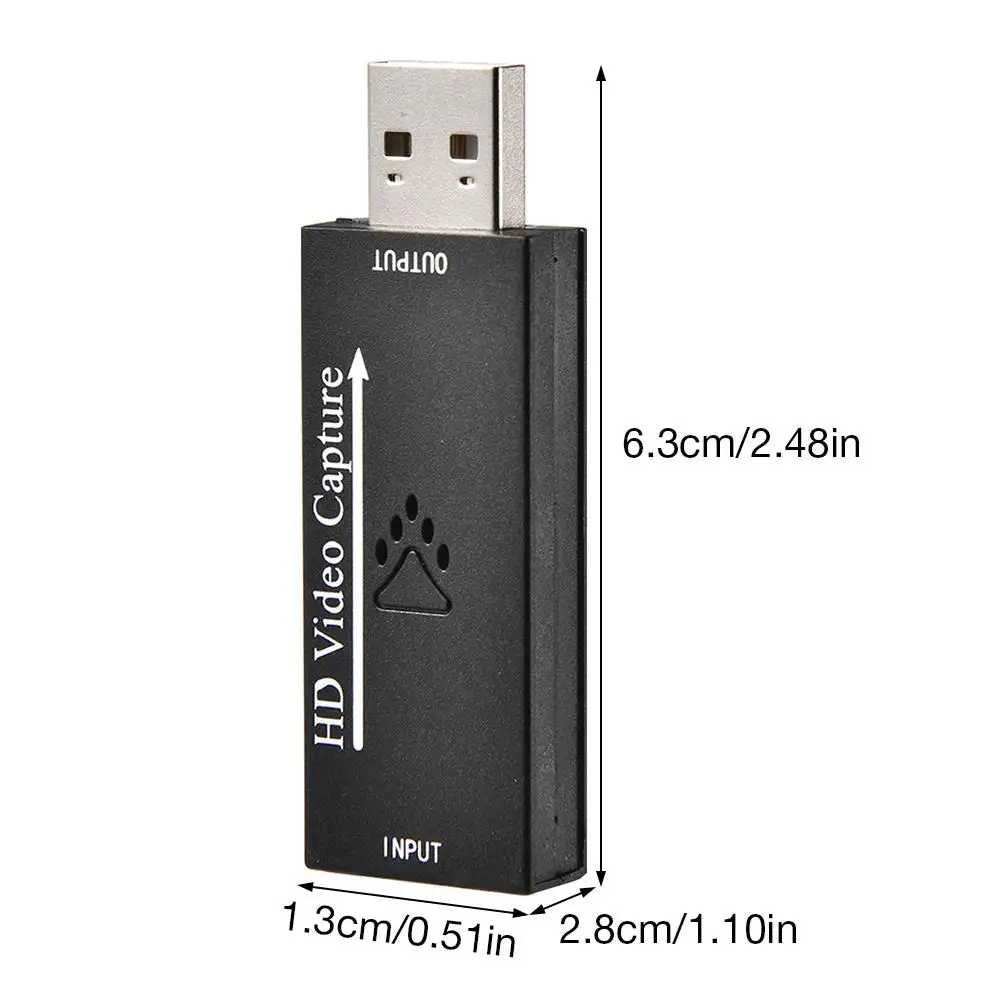 Новейшая карта захвата аудио и видео HDMI к USB 2 0 4K 1080P запись через экшн камеру для HD