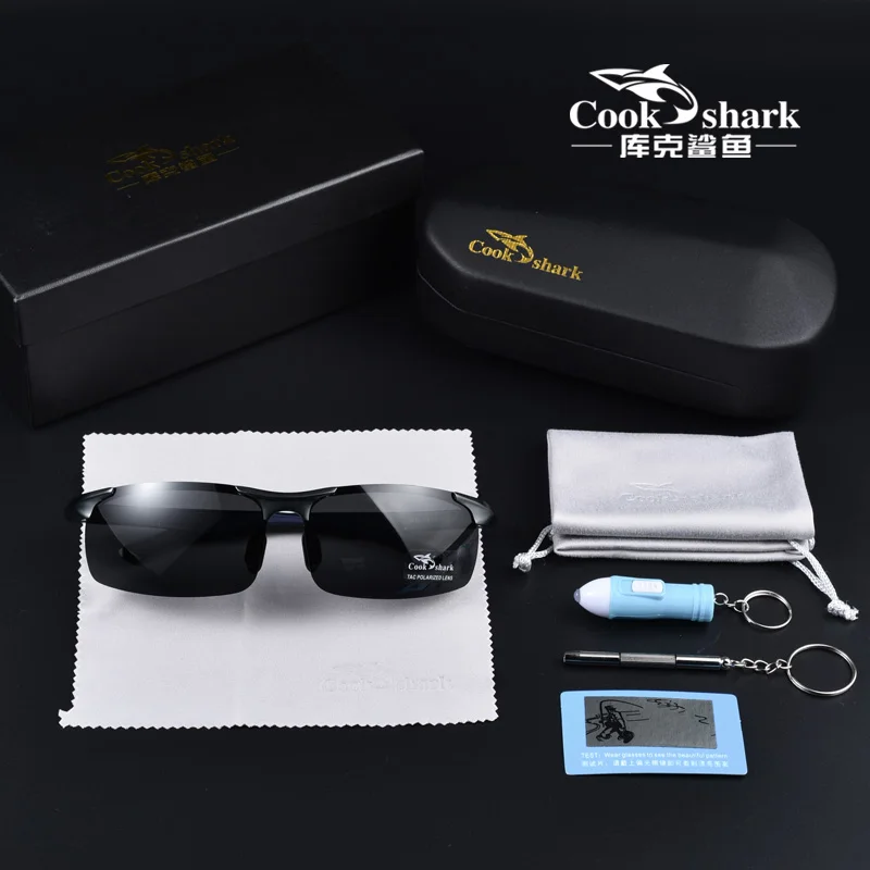 Солнцезащитные очки Cook shark Мужские Дневные И Ночные поляризационные изменяющие