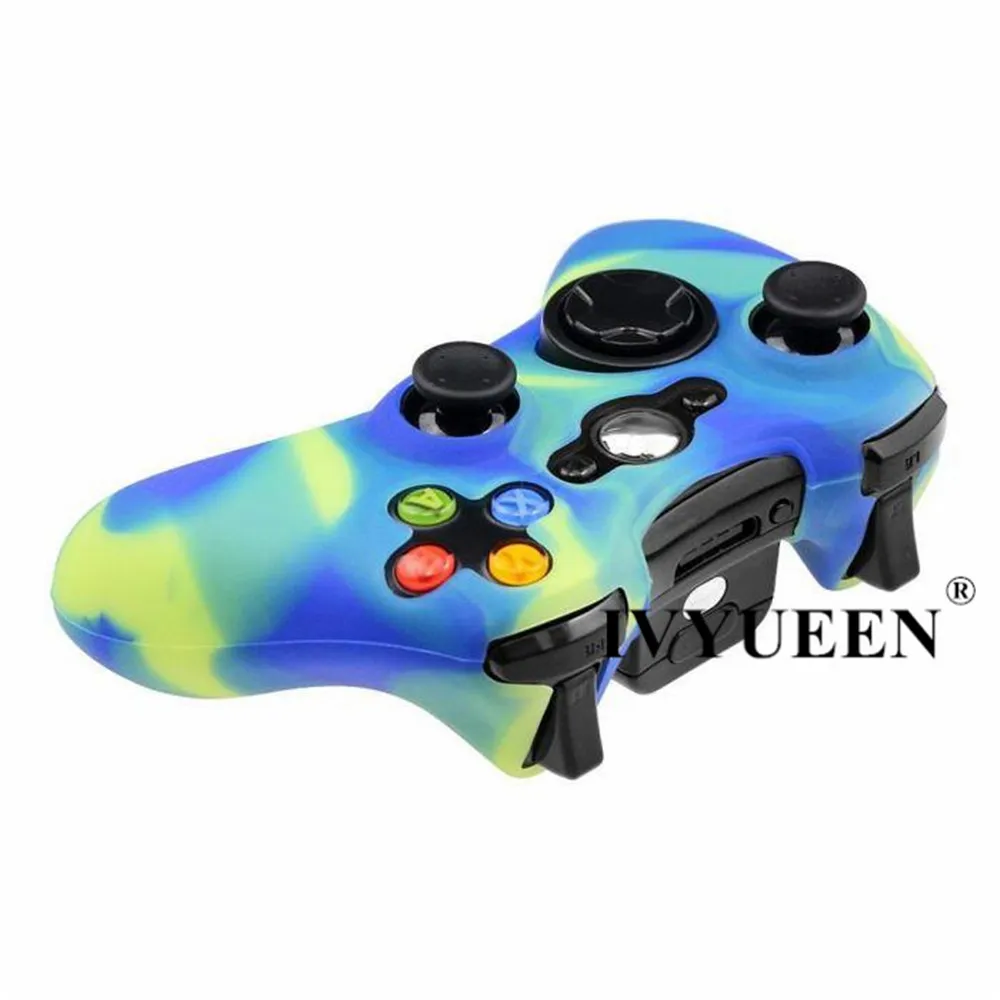 IVYUEEN 20 цветов мягкий силиконовый защитный чехол для microsoft Xbox 360 проводной/беспроводной контроллер аналоговые палочки крышки