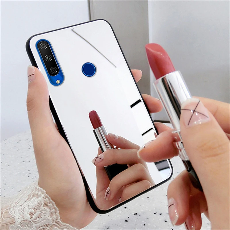 Чехол для Huawei P40 Lite P30 Pro Nova 6 SE 7i 5 5i Y9S Makeup Mirror Phone Case Honor 9X Premium V30 Y9 2019