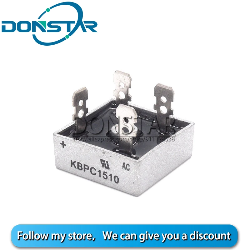 Диодный мост KBPC610 KBPC1010 KBPC1510 KBPC2510 KBPC3510 KBPC3510W KBPC5010 10 10A 15A 25A 35A 50A 1000 В выпрямитель 2