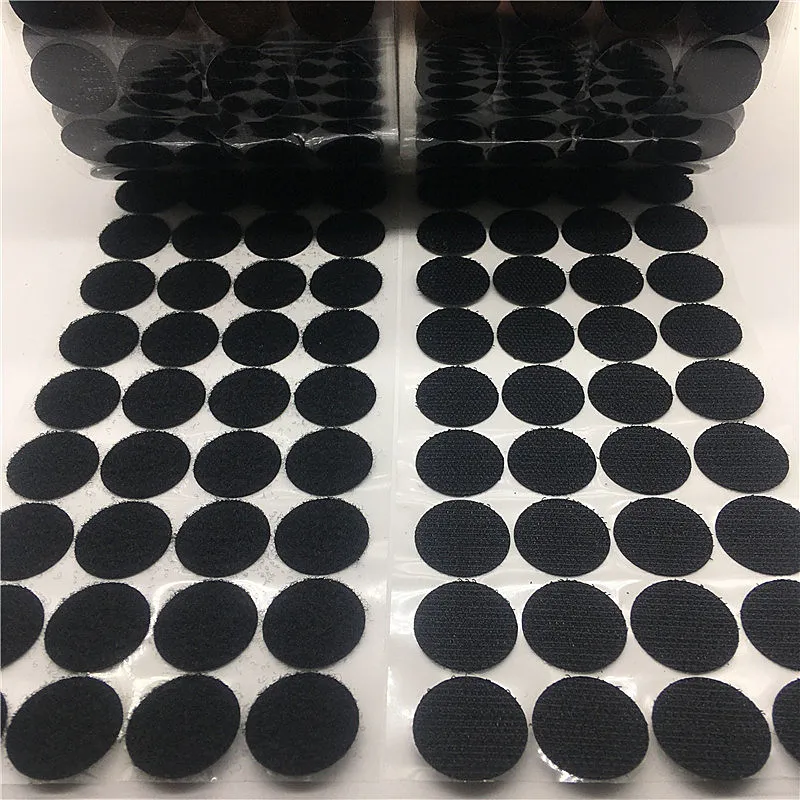 Самоклеящаяся крепежная лента Velcros липучка с крючком волшебная круглая