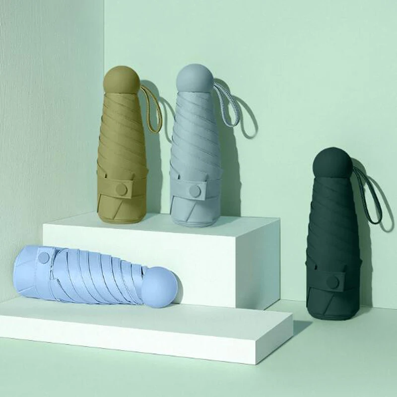 Мини-зонтик складной Женский маленький водонепроницаемый дорожный зонтик от