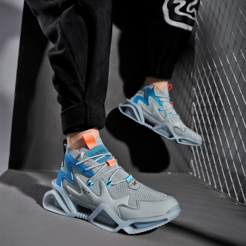 

EVISUE trend of men's casual shoes breathable running shoes outdoor high-quality breathable single mesh sports shoes