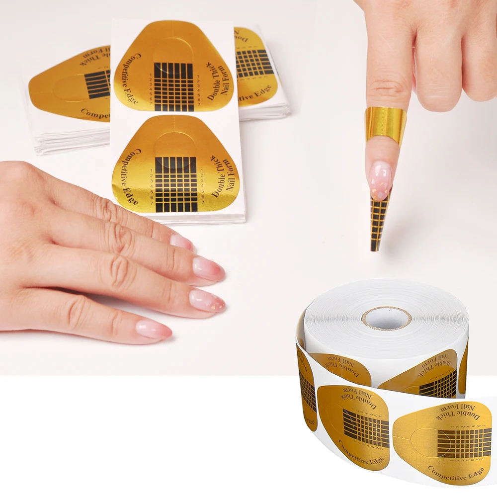 Формы для ногтей Biutee 100/упаковка акриловые Типсы наклейки на ногти французский