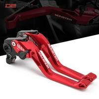 high quality motorcycle cnc brake clutch levers for ducati monster st2 m 400 600 620 750 919 796 696 m600 st2 with monster logo