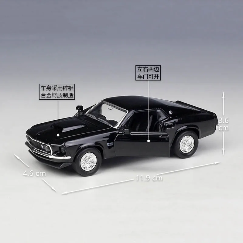 Модель автомобиля из металлического сплава Mustang 1/36 1969 Boss 429|Наземный транспорт| |
