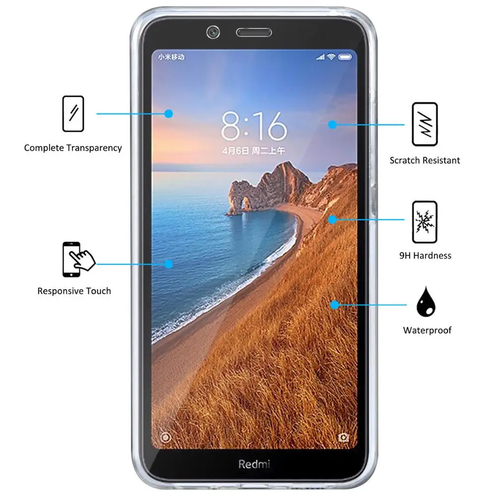 Чехол для Xiaomi Redmi Note 11 9 8T 10 Pro 7 7A 9T 4X Mi 8 POCO M3 X3 двухсторонний силиконовый прозрачный