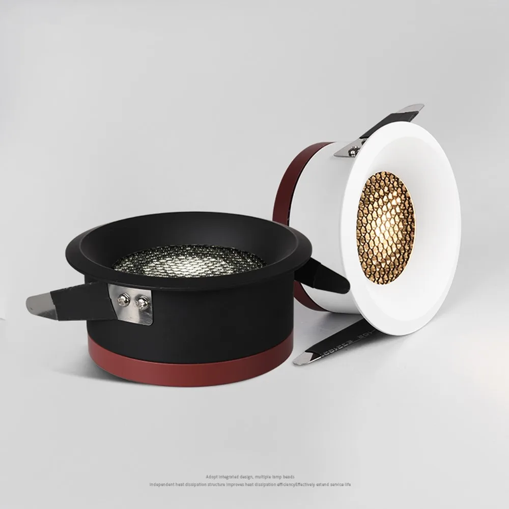 Luz descendente Led antideslumbrante para techo, lámpara Led de aluminio para interior, lámpara de foco para sala de estar y dormitorio