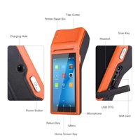 top selling pos pda android mobile pos terminal with 58mm receipt printer pda with printer popular in chile