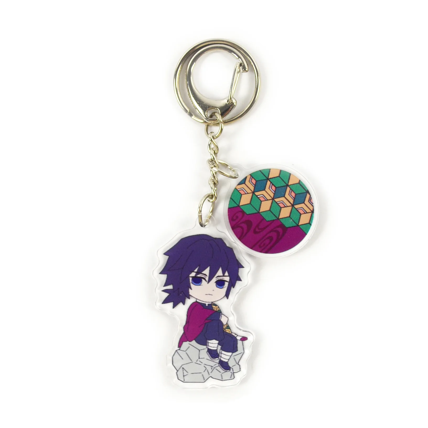 

New Hot Anime Demon Slayer Kimetsu No Yaiba Key Chains Christmas Knapsack Birthday Gift Key Ring Keychain That Brings Good Luck