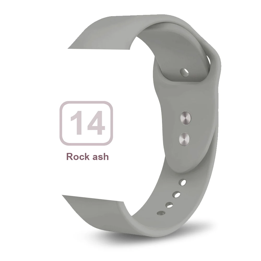 Мягкий силиконовый сменный спортивный ремешок для 38 мм Apple Watch Series1 2 3 4 5 42 мм наручный браслет ремешок для iWatch Sports Edition - Цвет ремешка: Light Grey