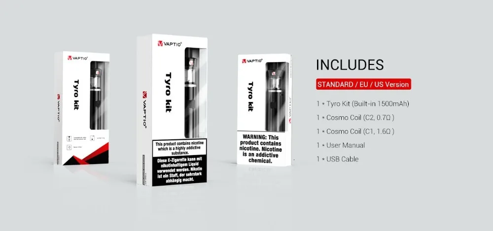 【LIMITED 】vape KIT Vaptio N1 Pro LITE Kit 200 Вт электронная сигарета 2,0 мл Коробка для бака Vape Mod 510 резьба подходит для аккумулятора 18650