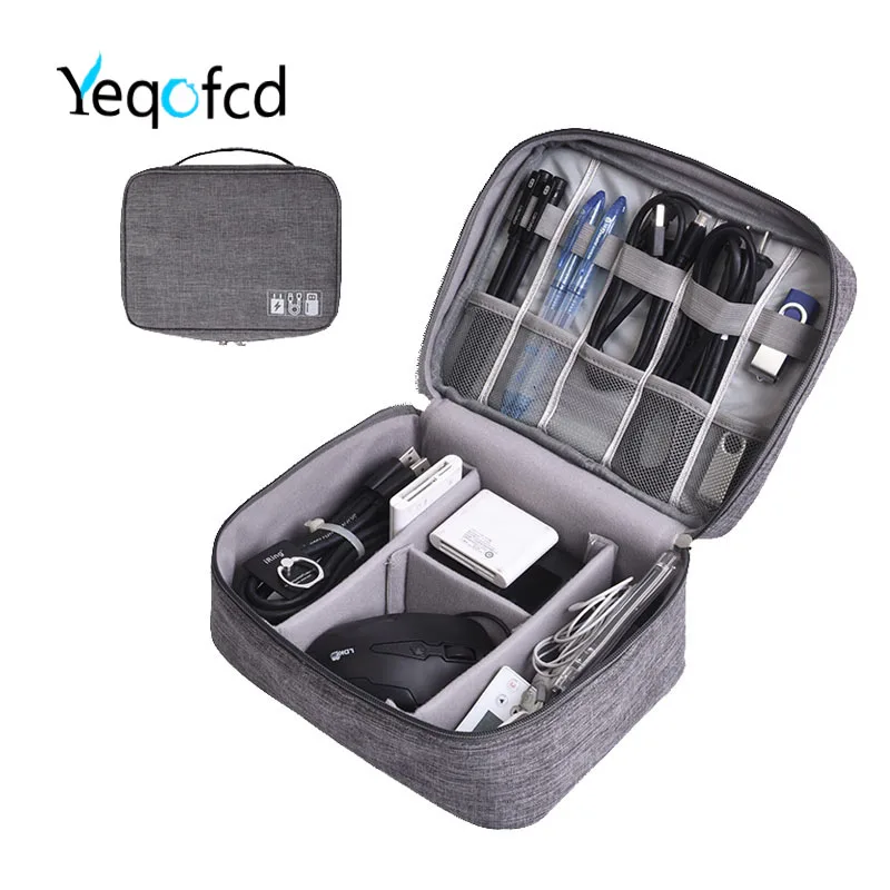 Yeqofcd путешествия электронные цифровые коробочка для кабеля наушников передачи