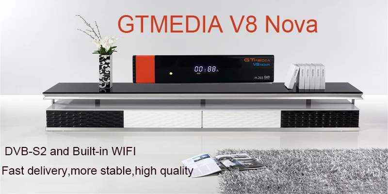 Спутниковый декодер smart GTMEDIA V8 NOVA DVB-S2 H.265 1080P 1 год бесплатно Испания Европа cccam спутниковый ресивер freesat v8 nove