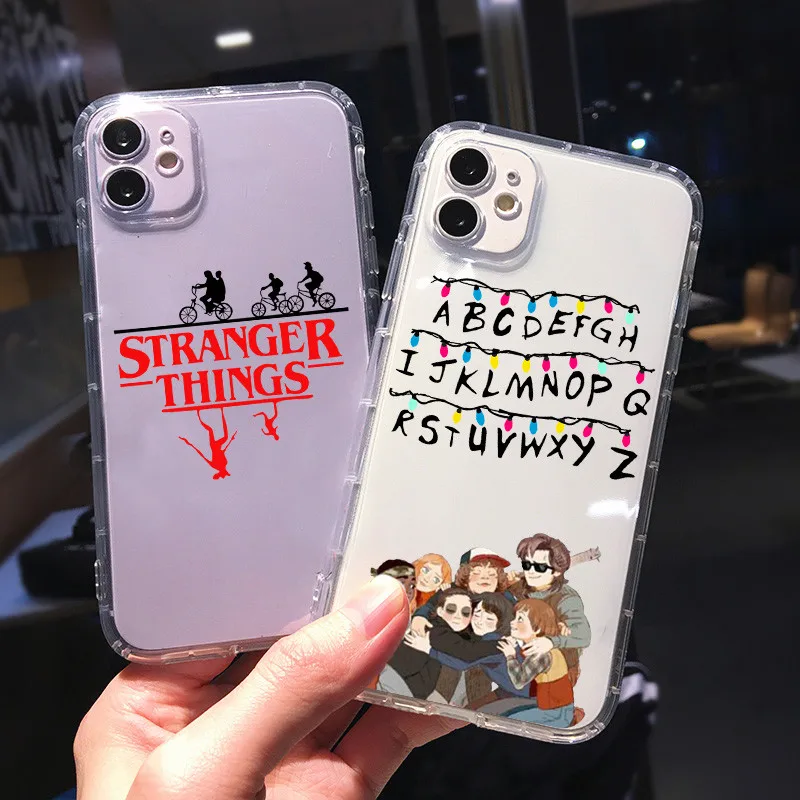 Чехол для Телефона Iphone 12 11 Pro 7 8 Plus X XS XR MAX SE2 Мягкий противоударный прозрачный