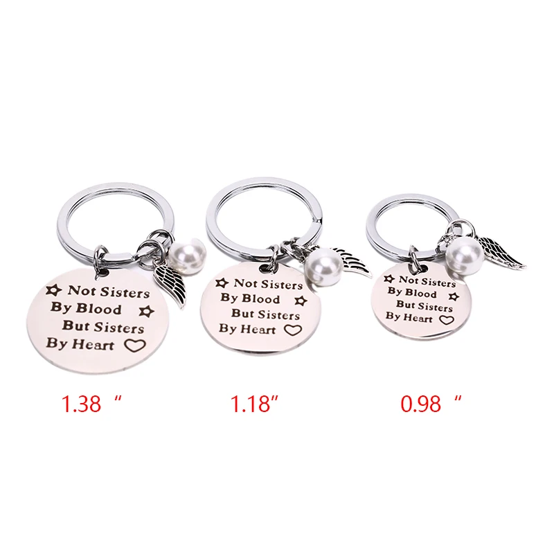 NEW Best Friends Keychain &quotnot Sisters By Blood But Heart&quot Keyring Friendship Jewelry Gift For Women Girls | Украшения и