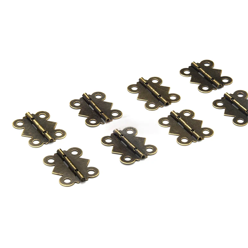 10 шт. петли с винтами в виде бабочек железными петлями шкатулка для ювелирных