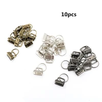 10pcs key fob 25mm keychain split ring for wrist wristlets cotton tail clip hardware accessories wholesale