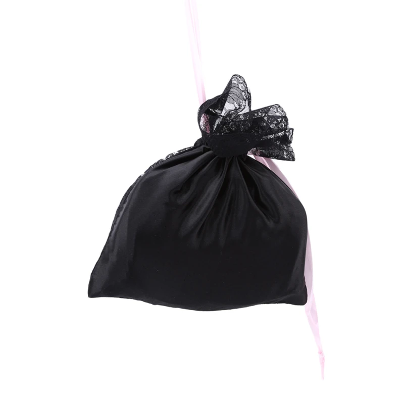 Satin Silk Lace Drawstring Storage Pouch Packaging Gift Pocket Underwear Small Erotic Sex Toys Cute Organizer Dust-proof Bag | Багаж и