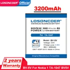 Аккумуляторы LOSONCOER 3200 мА  ч, BV-5V, BV5V, BV, 5 В, мобильный телефон, для Nokia 1, TA-1047