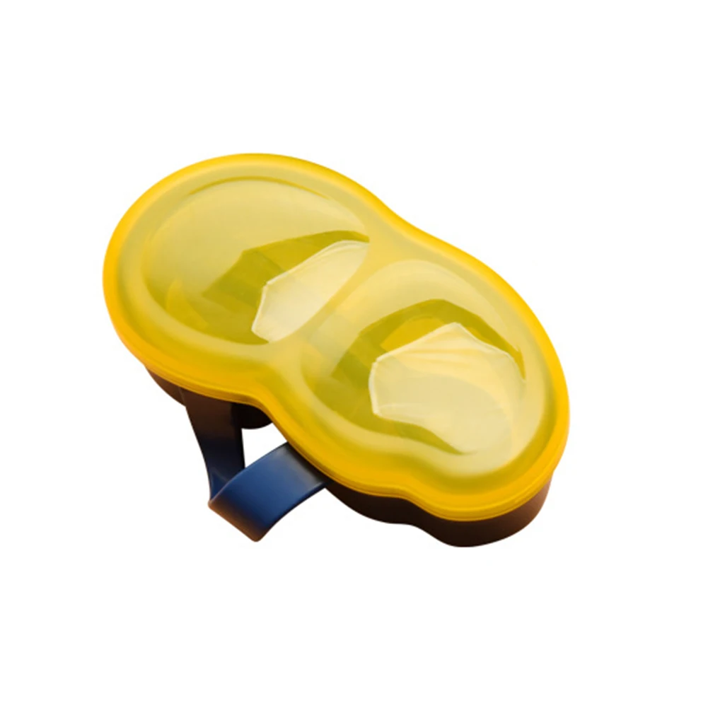 

Baby Bowl Learning Dish Easy Clean Kids Non Slip 2 Compartments Food Feeding Unbreakable Portable Container With Spoon Lid