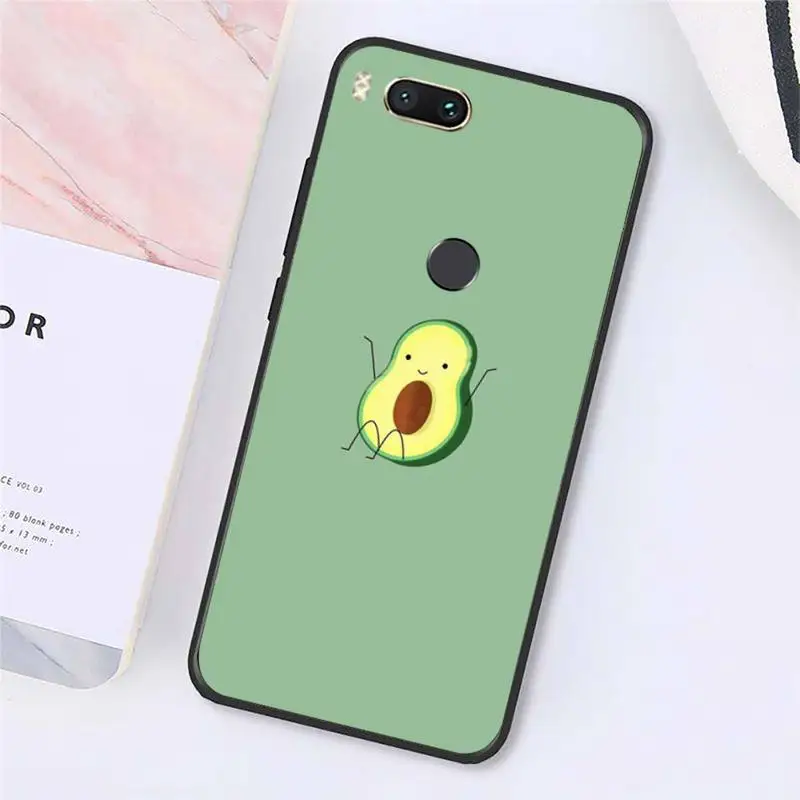 

Lovely fruit cartoon avocado Phone Case For Xiaomi Redmi note 7 8 9 t max3 s 10 pro lite Luxury brand shell funda coque