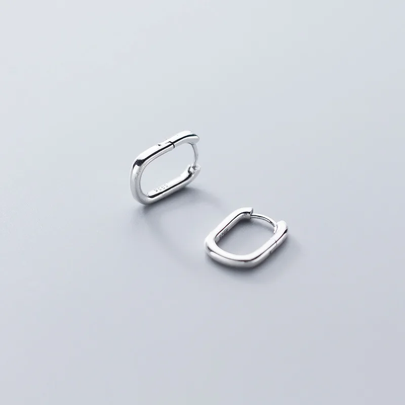 

Серьги-гвоздики женские U-образные серебряные, в Корейском стиле