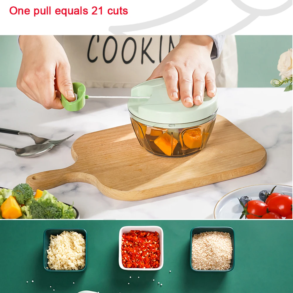 Переносной ручной пищерезка для фруктов и овощей PET