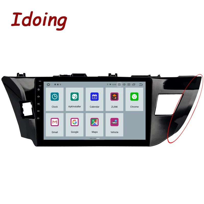 idoing 10 2px6 android auto car radio player for toyota corolla 11 2012 2016 e170 e180 gps navigation head unit plug and play free global shipping