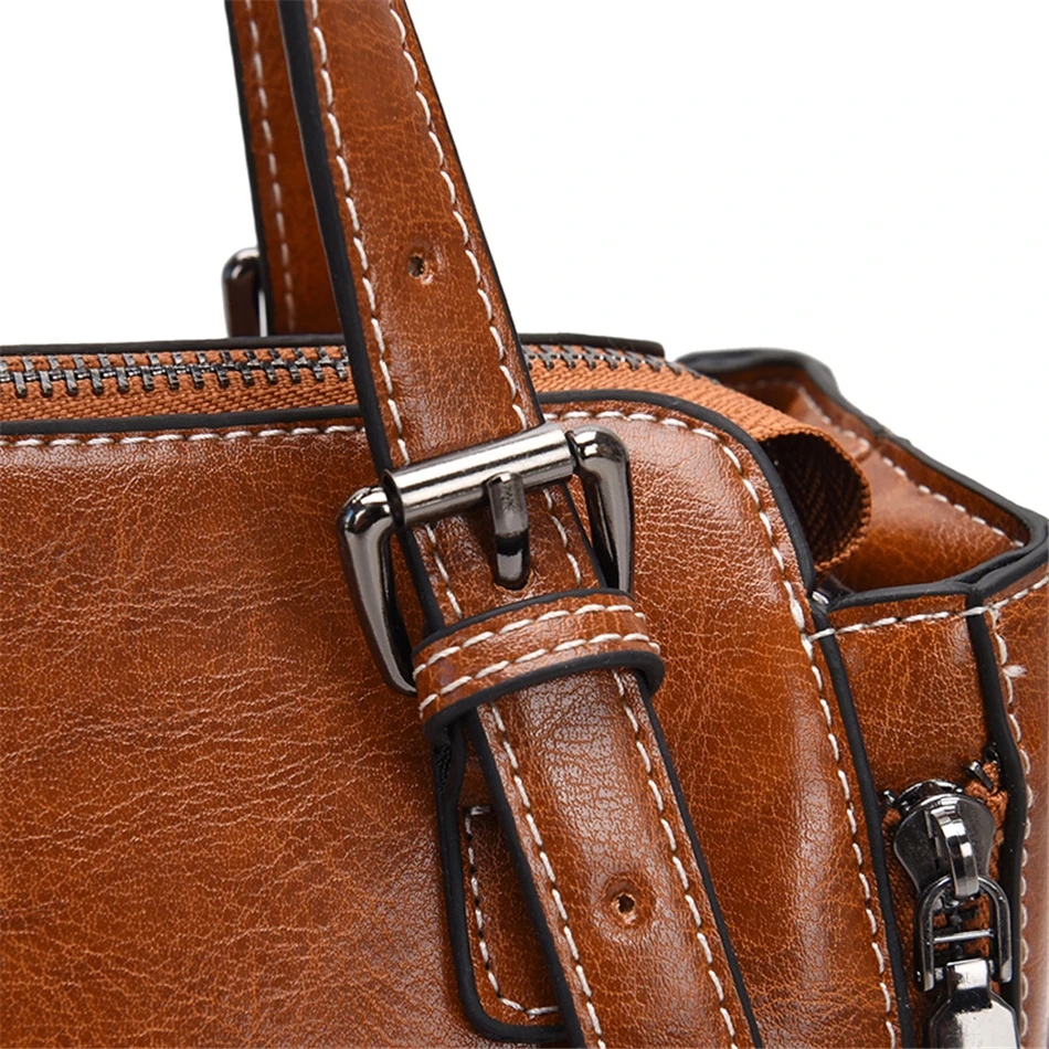 Женская сумка тоут из искусственной кожи в стиле ретро летняя повседневная на