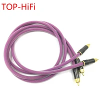 top hifi pair type 3 gold plated 2rca cable high end6n ofhc audio cable double rca signal line rca cable for xlo htp1