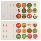 120 шт., рождественские наклейки, ярлыки для конфет и печенья