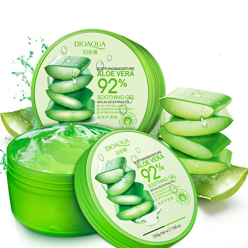 

Pure Natural Aloe Vera Gel Cream Hyaluronic Acid Mask Soothing & Moisture Remove Acne Hydrating Whitening Oil-control