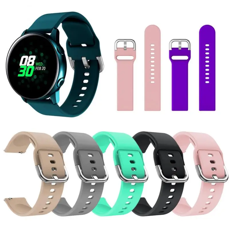 Ремешок силиконовый для смарт часов Samsung S2 Sport/galaxy Active R500 42 мм|Смарт-аксессуары| |