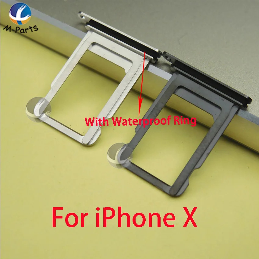 100% оригинальный новый лоток для Sim карты iPhone X держатель слота SIM Запасные части