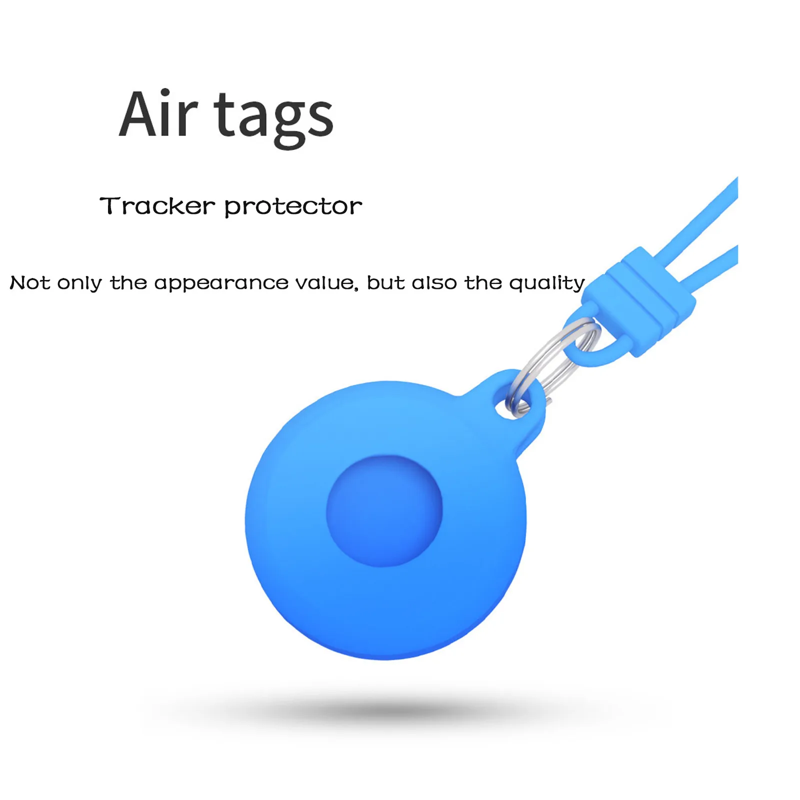 

For Apple Airtags Locator Protective Case Keychain Silicone Protective Case Soft Silicone Shell Cover Sleeve Keychain