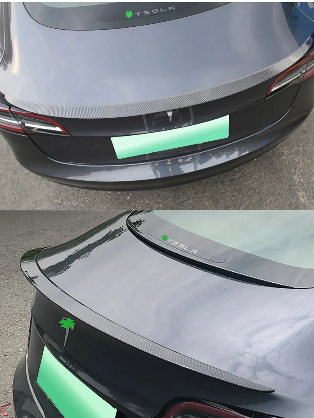 Для Tesla модель 3 Высокое качество Спойлер из углеродного волокна задний багажник спойлер заднего крыла украшение автомобиля стиль 1 шт