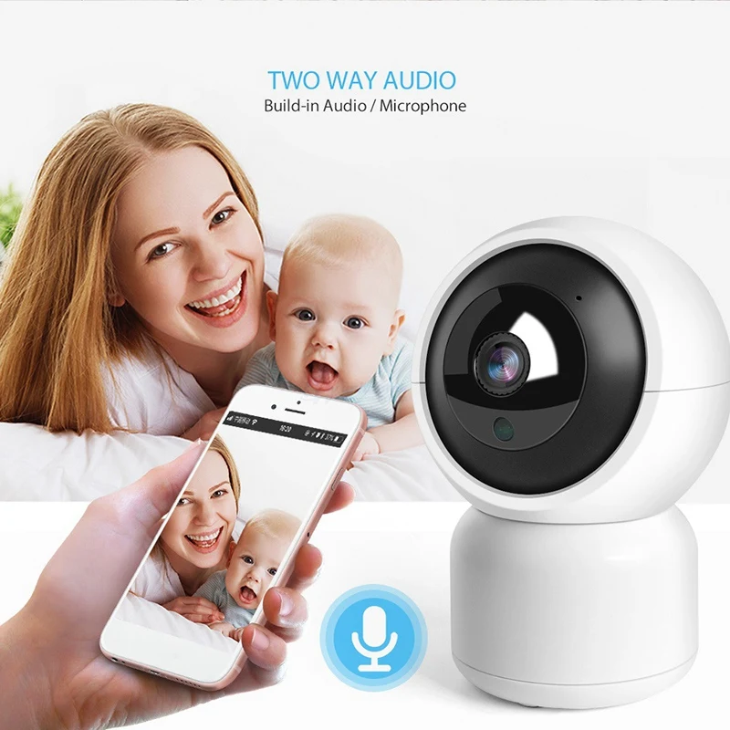 

Tuya 1080P IP Camera Wireless WiFi Camera Security Camera Outdoor Surveillance Camera Work for Alexa Google Home-EU Plug