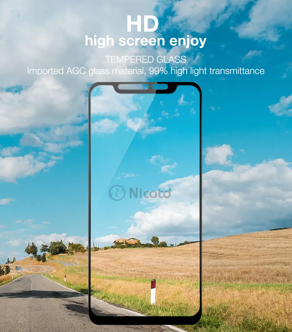2pcs Full Cover Screen Protector Glass For LG G8S G8 ThinQ 9H Tempered Glass For LG G8s ThinQ G8 ThinQ Screen Protective Film