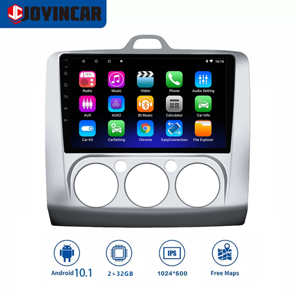

Автомобильное радио JOYINCAR, мультимедийный плеер, сенсорный экран BT, технология MirrorLink, Android, для Ford Focus MT 2004, 2005, 2006, 2008-2009, 2010, 2011