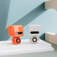mini robot wireless speaker bluetooth compatible 5 0 sound loudspeaker with microphone calling handsfree robot wireless speaker