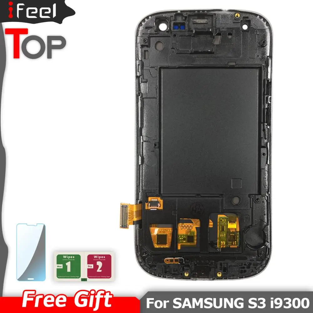 I9300 ЖК-дисплей для SAMSUNG Galaxy S3 i9300i i9301 i9308i i9301i сенсорный экран с заменой рамы |