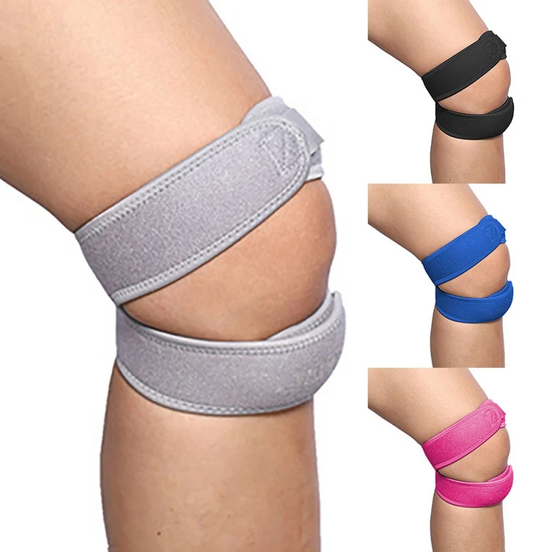 

1pc Knee Support Pad Wrap Anti-Slip Knee Pain Relief Support Band Fitness Patella Belt Knee Protector Band For Cycling Running