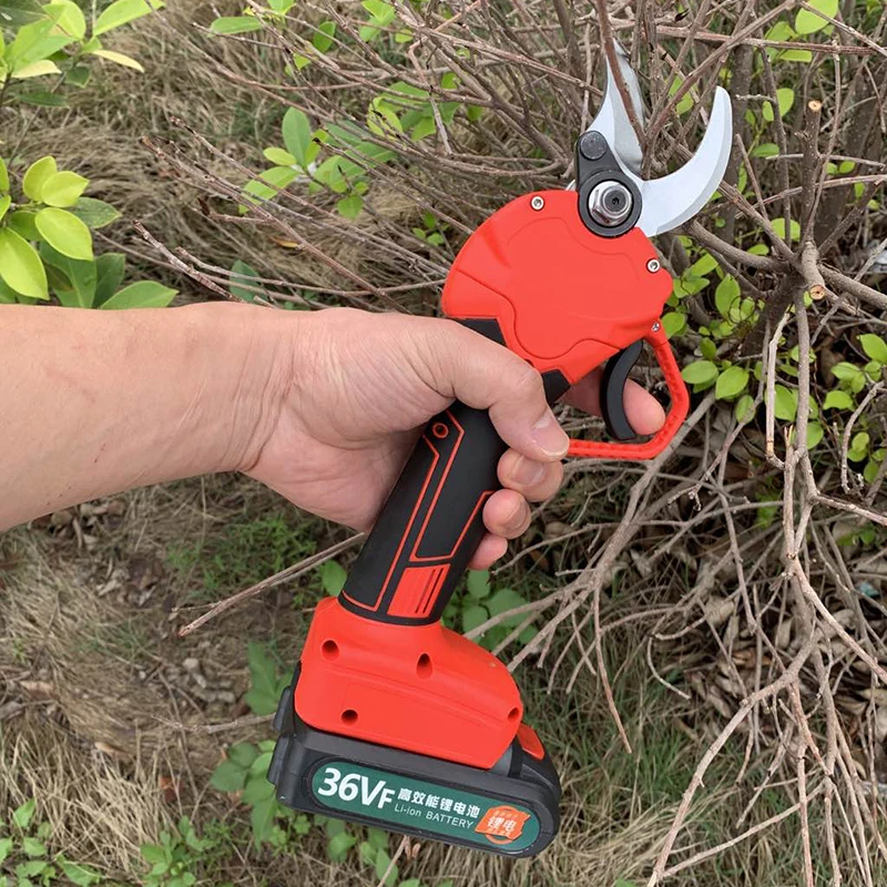 

36V Adjustable Electric Garden Pruner Cordless Tool Electric Pruning Shears Lithium Branch Cutter Grafting Tool Garden Scissors