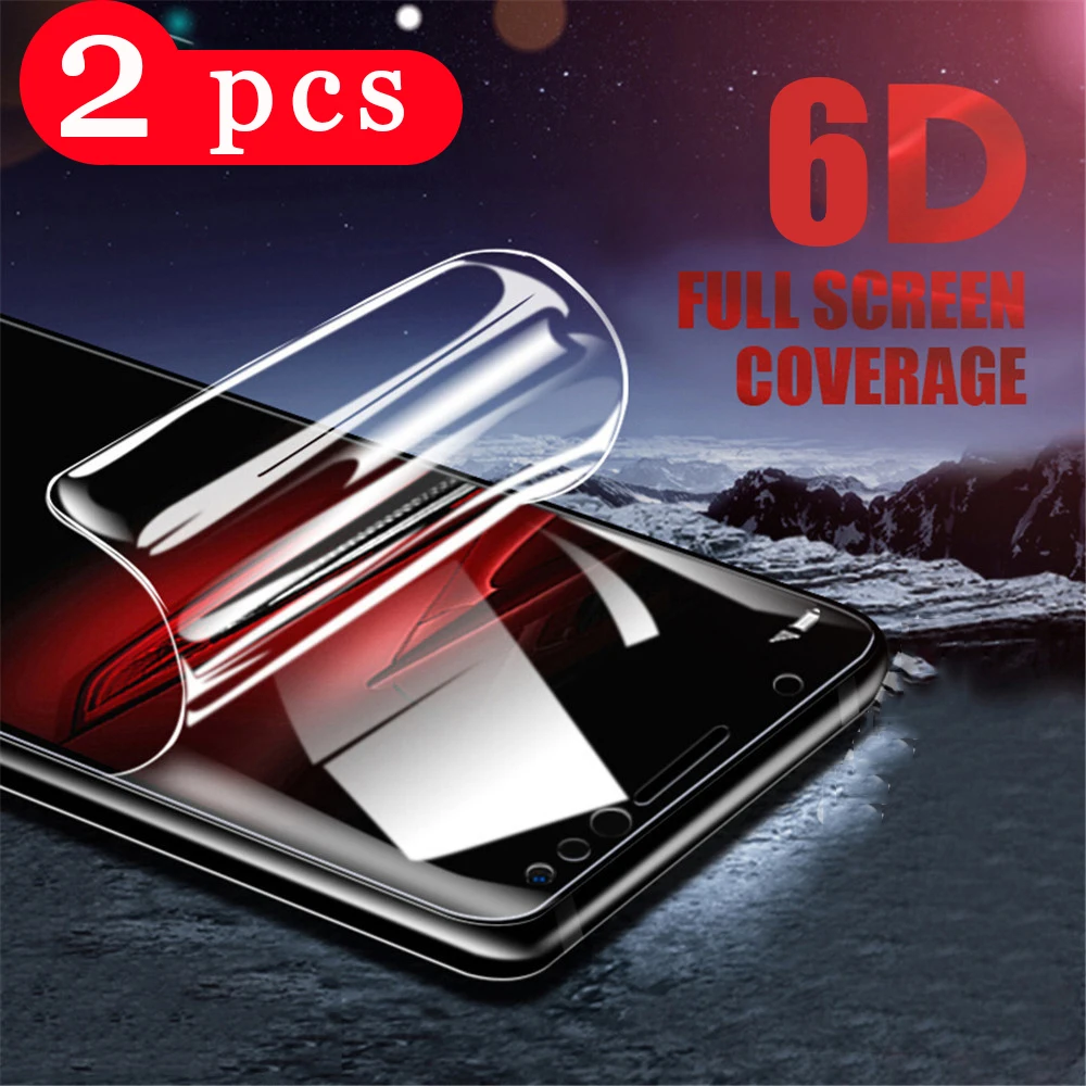 

2Pcs soft full cover for xiaomi mi max 3 2 mix 3 2 2s hydrogel film redmi k20 pro mi 9T pro phone screen protector Not Glass