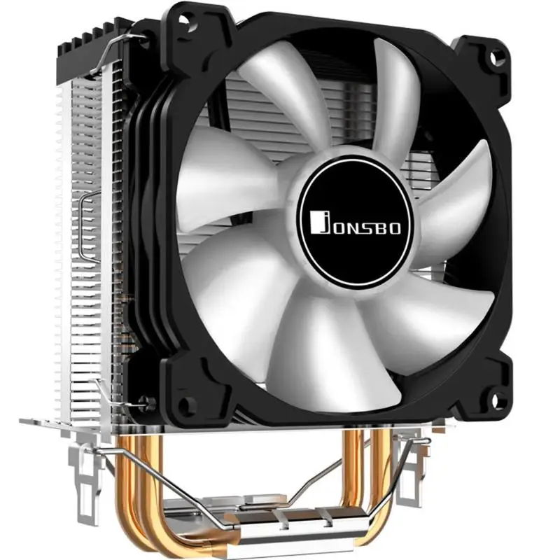 Jonsbo CR1200 2 тепловые трубки башня процессор кулер RGB 3Pin Охлаждающие вентиляторы радиатор гидравлический подшипник для LGA 775/1150/1151/1155/1156