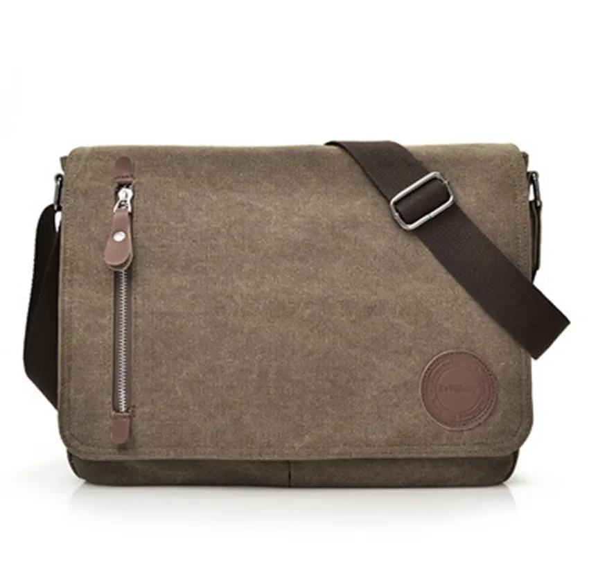 Хаки Мужской портфель Secret Compart, классический мужской портфель - Цвет: Хаки