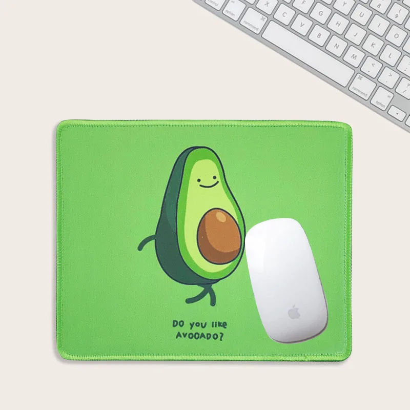 Простой нескользящий компьютерный коврик с изображением авокадо|Коврики для
