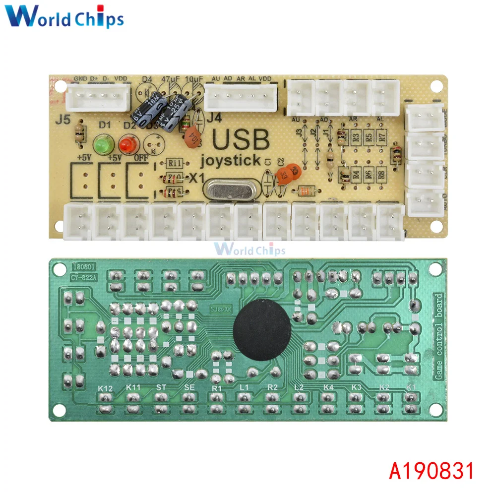 Аркадный USB-кодировщик с нулевой задержкой ПК для джойстика кнопки проводные